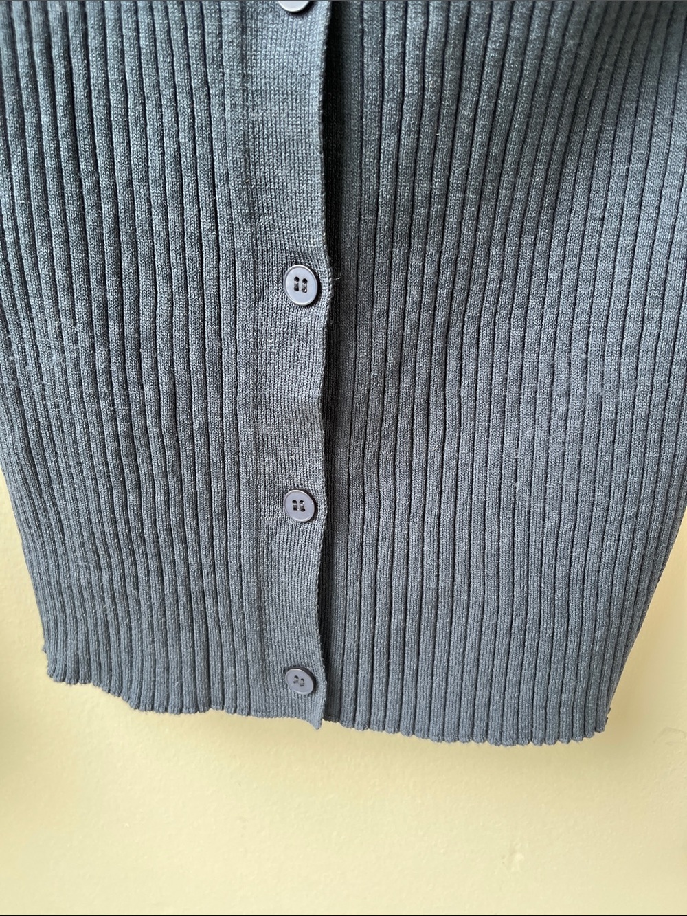 COS Slim Fit Ribbed Cardigan - Picture 6 of 7